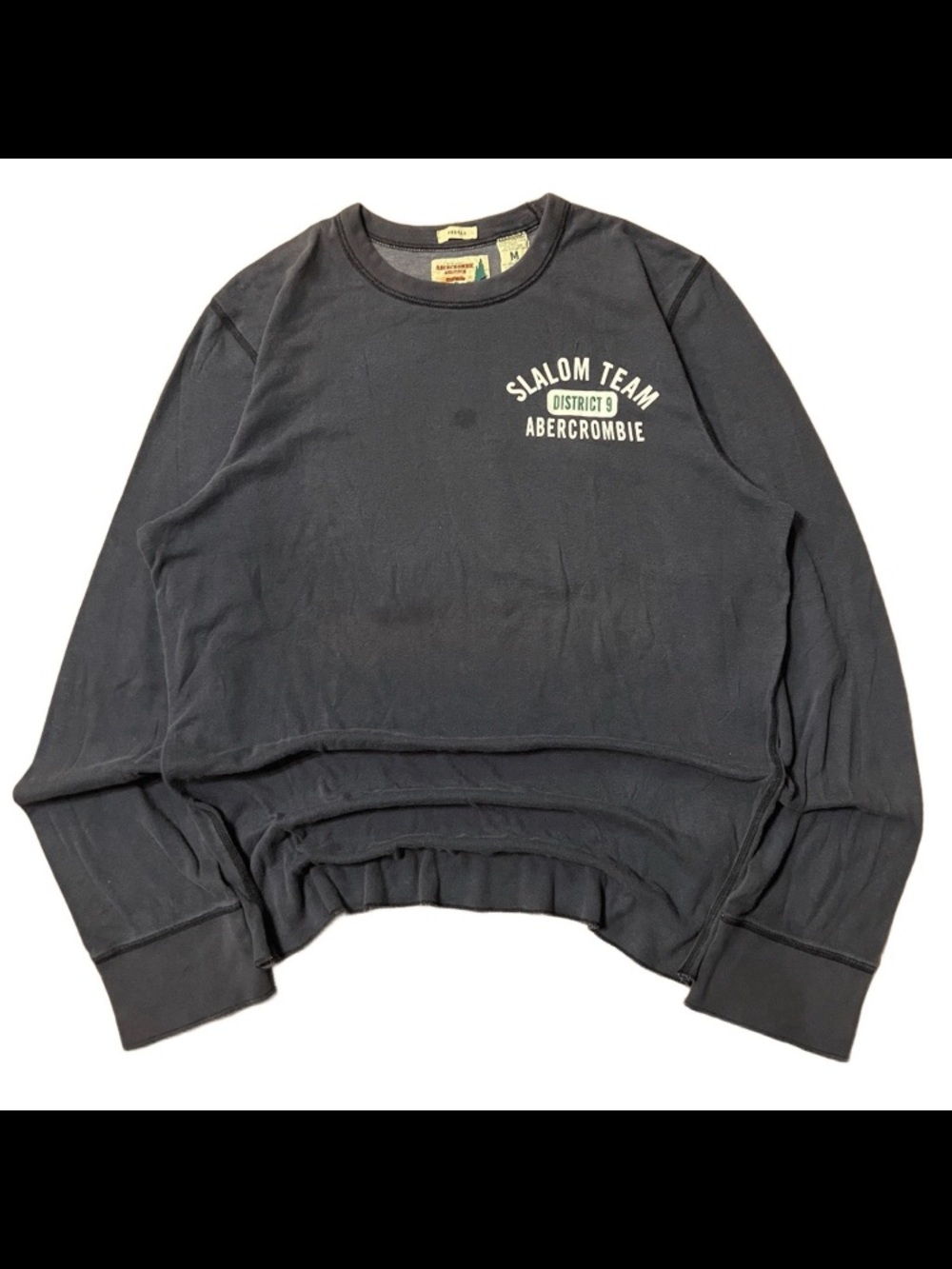 VTG Abercrombie & Fitch Men’s Medium Muscle Fit Shirt Slalom Team Distressed